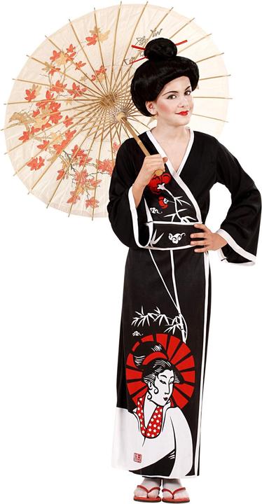 Widmann GEISHA (Kimono, Gürtel, Stäbchen), 158 cm / 11-13 Years (158)