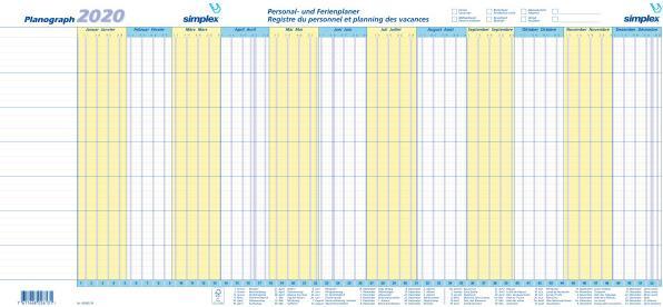 Produktbild Simplex PLANOGRAPH - Jahresplaner