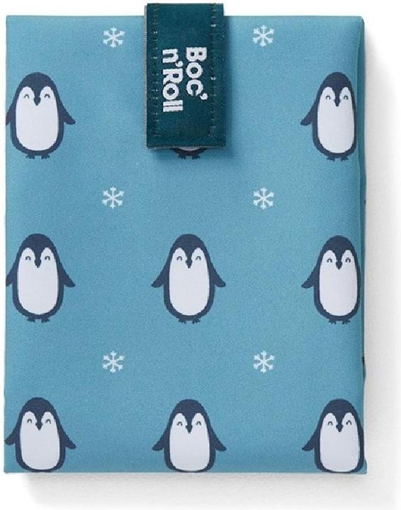 Roll'Eat Lunchbeutel BocnRoll Animals Türkis, Pinguin