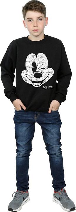 Produktbild Disney Jungen Mickey Mouse Gesicht Baumwoll Sweatshirt (140, 146)