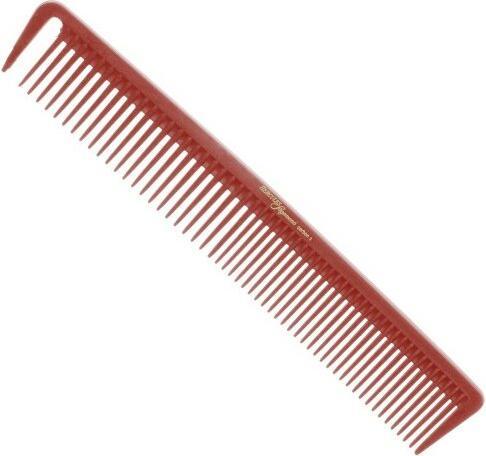 Actual product image Hercules Sägemann C9 red hair cutting comb 7.5" carbon comb