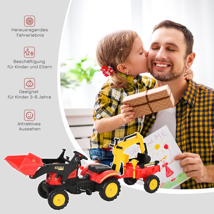 Produktbild Homcom Tretbagger mit Frontlader