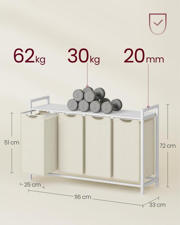 Actual product image Vasagle Laundry (160 l)