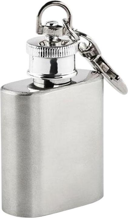 Actual product image MidOcean Hippy Hip Flask Stainless Steel Keyring