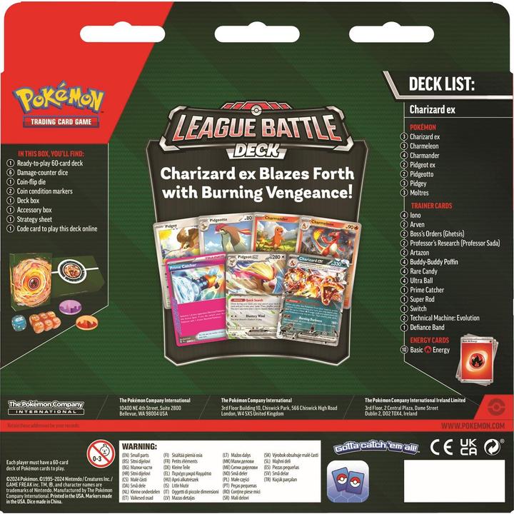 Image du produit Pokémon Charizard ex (Anglais, Affichage du booster)