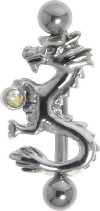 Produktbild Bijouteria Augenbrauenpiercing (Silber 925, Chirurgenstahl 316L, Kristall)