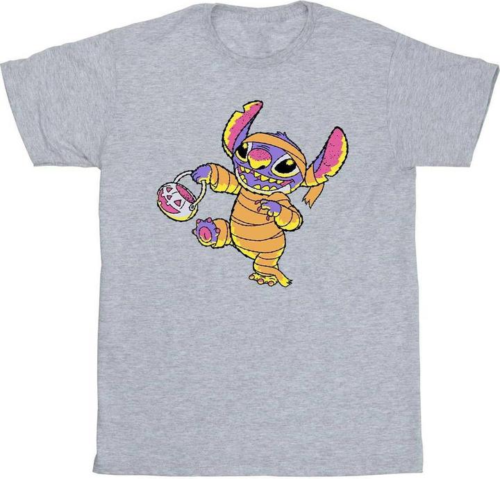 Actual product image Lilo & Stitch Mens Trick Or Treat T-Shirt (S)