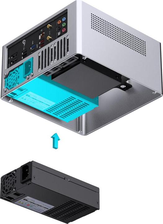Actual product image Jonsbo N10, Case Silver (Mini-ITX)