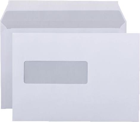Produktbild Office Depot Briefkuverts Fenster EA5 Weiss 500 Stück (500 x)