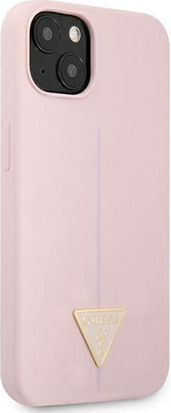 Immagine prodotto Guess GUHCP13SSLTGU iPhone 13 Mini 5,4 pollici sottile / Triangolo solido in silicone viola (Apple iPhone 13 mini)