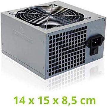 Actual product image Tecnoware ALIMENTATORE 550W 12CM FREE SILENT 2*SATA 2*MOLEX TOGHETER ON (550 W)