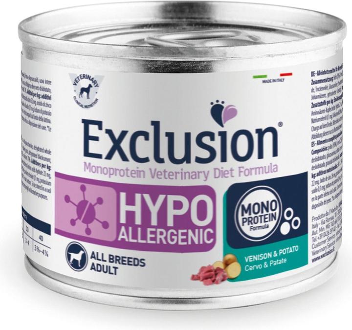 Produktbild Exclusion Hypoallergenic Venison & Potato (Adult, 24 Stk., 200 g)