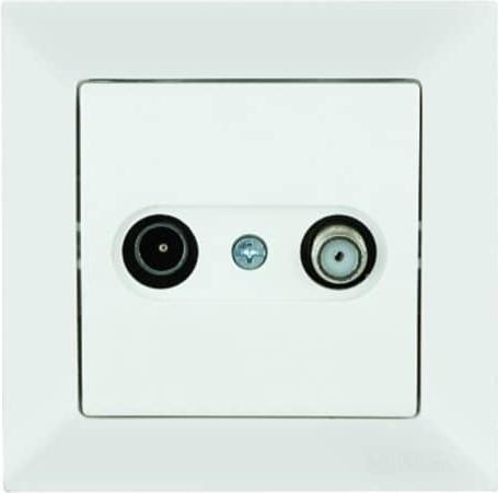 Produktbild Mutlusan Candela TV SAT Multimedia Steckdose Enddose Unterputz weiss