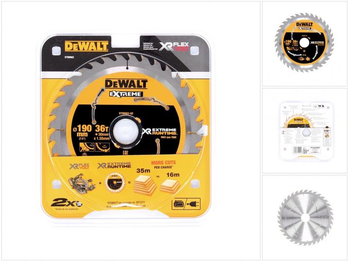 Immagine prodotto DeWalt Lama per sega circolare a mano 190/30mm 36WZ/FZ