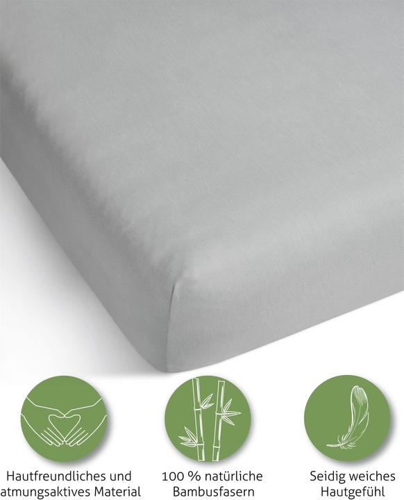 Actual product image Aspero Bamboo fitted sheet Macau (140 x 200 x 30 cm)