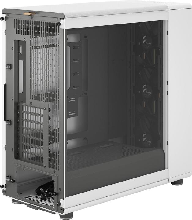 Actual product image Fractal Midi North XL RC Chalk White TG clear (ATX, Mini-ITX, mATX)