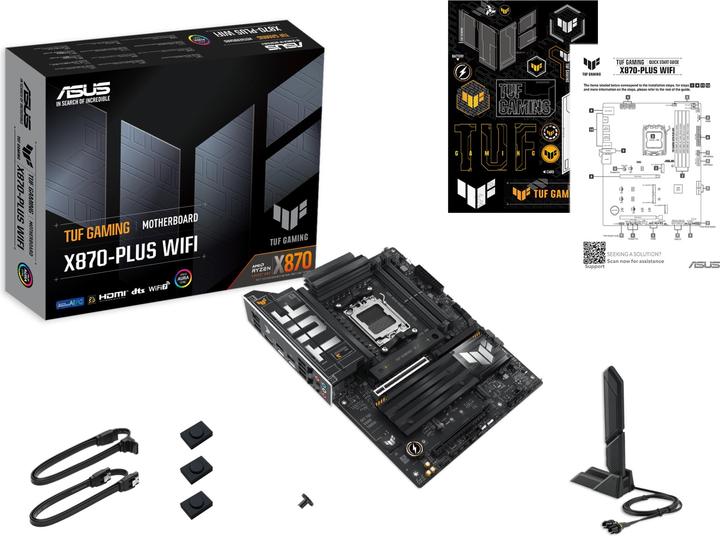 Actual product image ASUS TUF GAMING X870-PLUS WIFI (AM5, AMD X870, ATX)