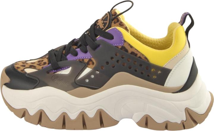 Buffalo sneakers für damen trail one - vegan nappa/nubuck/fur-animal (40)