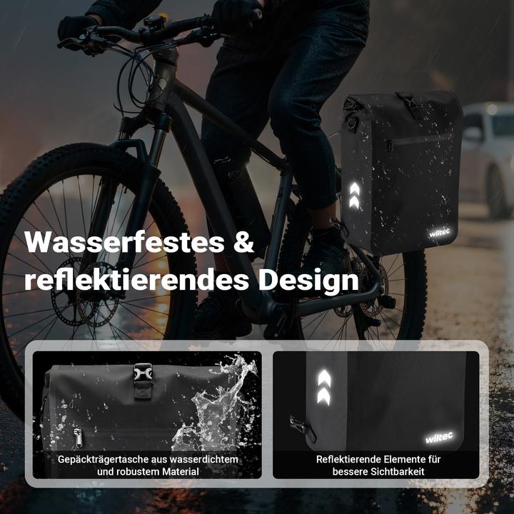 Produktbild Wiltec Gepäckträgertasche (25 l, Gepäckträgertasche)