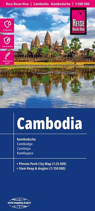 Immagine prodotto Mappa Kambodscha / Cambogia (1:500.000)