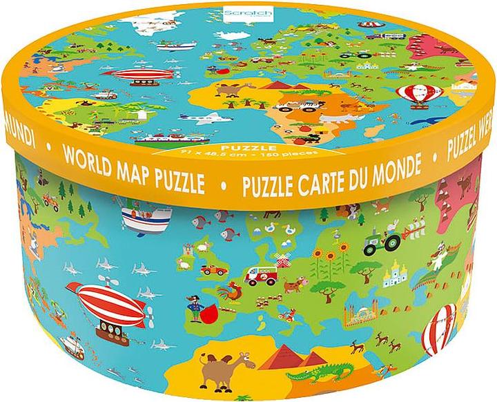 Actual product image Scratch World map (150 pieces)