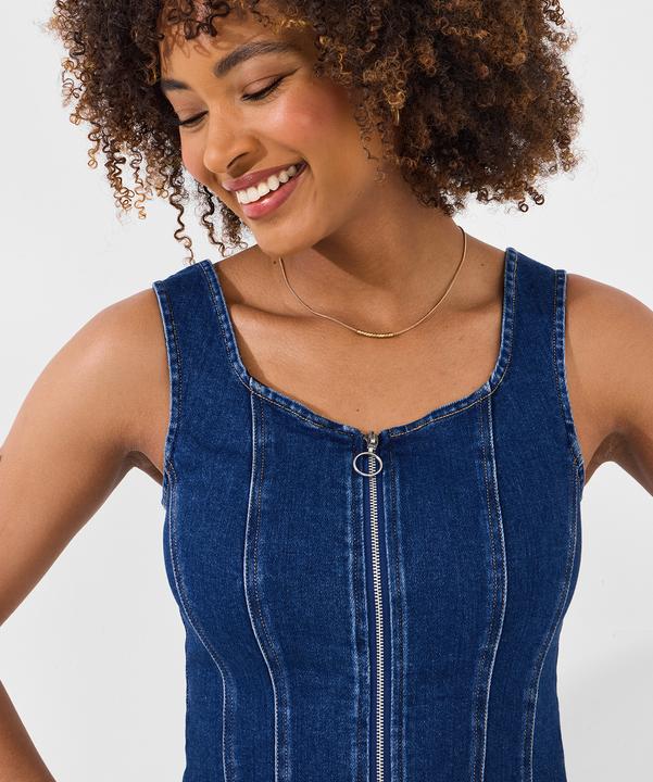 Produktbild Joe Browns Sleeveless Stretch Denim Zip Front Top (18)