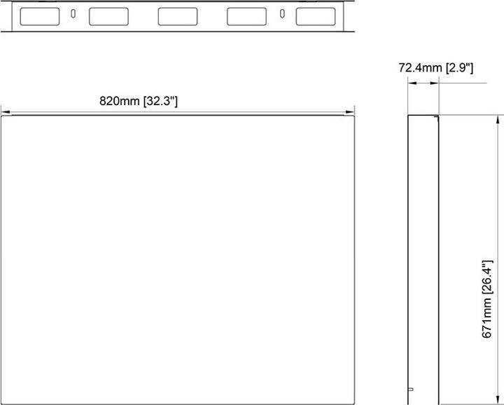 Image du produit Multibrackets Cadre de finition, acier, pour Enclos Totem 55
