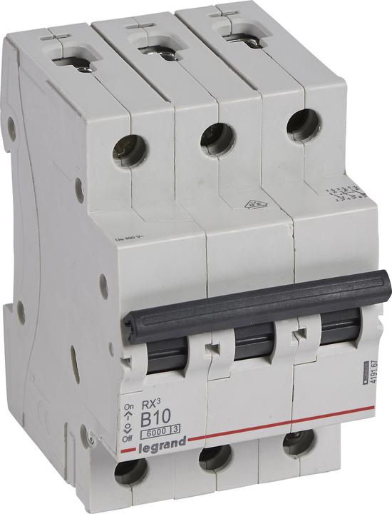 Actual product image Legrand LEG 419167 RX3 LS B10A 3P 6KA 3M