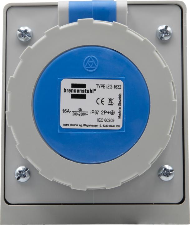 Image du produit Brennenstuhl Prise murale CEE 230V/16A 3 pôles IP67