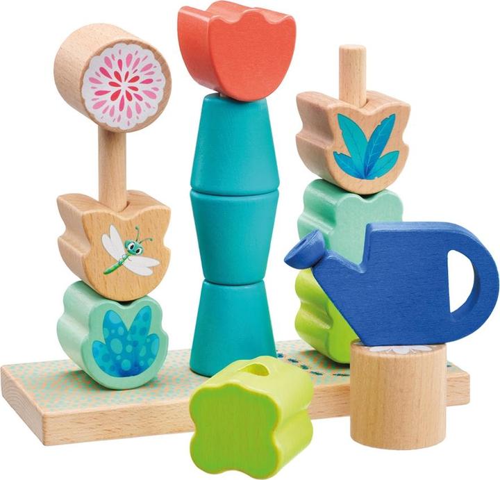 Produktbild Selecta Spielzeug Steckspiel Blumen 14 Teile
