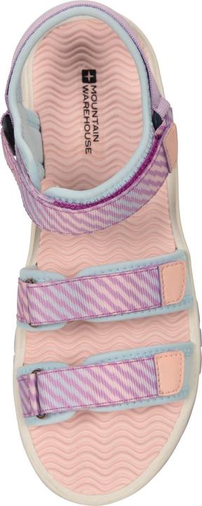 Actual product image Mountain Warehouse Childrens/Kids Tonal Stripe 3 Touch Fastening Strap Sandals (33)