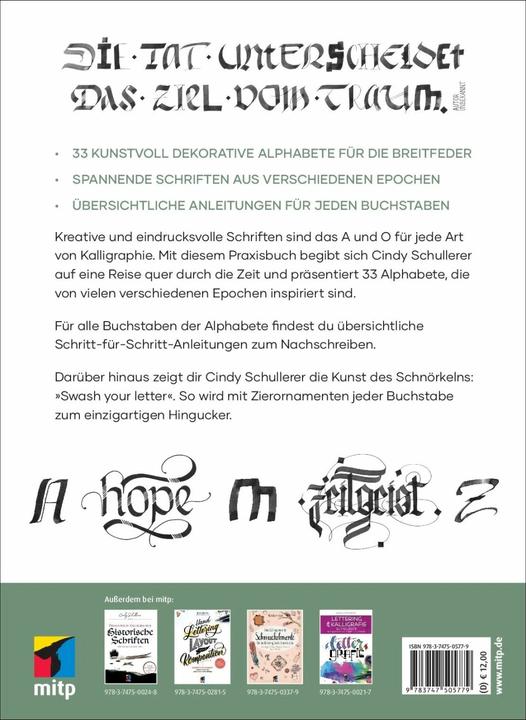 Immagine prodotto Praxisbuch Kalligraphie Alphabete (Tedesco, Cindy Schullerer, 2022)