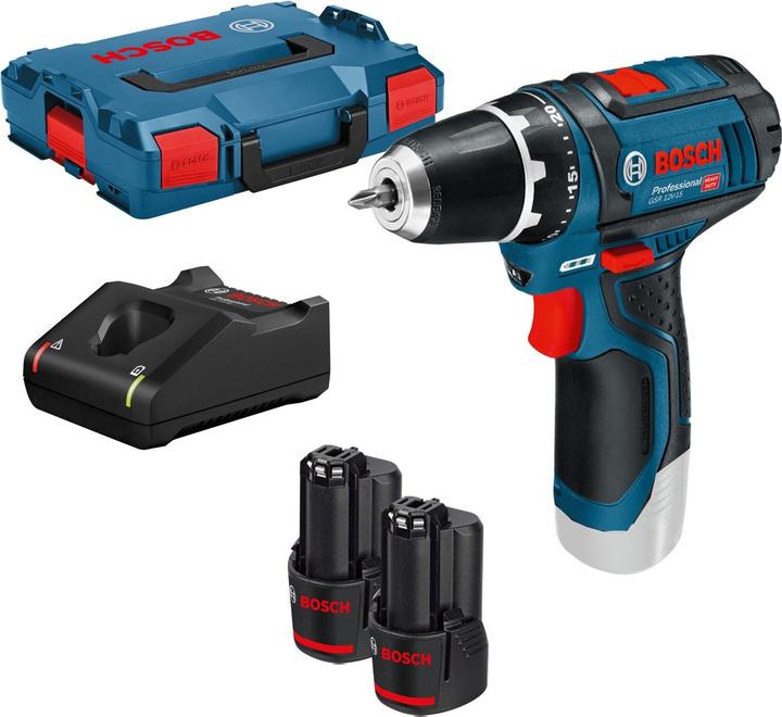 2 batteries Li-ion 2,0 Ah, 1/2 calage L-BOXX pour outil et pour chargeur, 1/2 calage L-BOXX pour accessoires, L-BOXX 102, Chargeur rapide AL 1130 CV