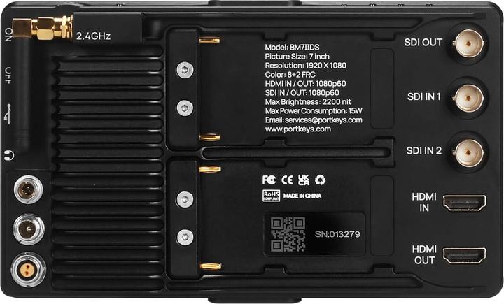 Actual product image Portkeys Bm7 Ii Ds (7", Full HD)