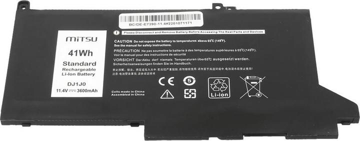 Image du produit Mitsu Bateria do Dell Latitude E7390, E7490 3600 mAh (41 Wh) 11.4 Volt (3 cellules, 3600 mAh)