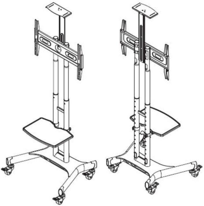 Produktbild Multibrackets Basic (Universal, 60", 50 kg)