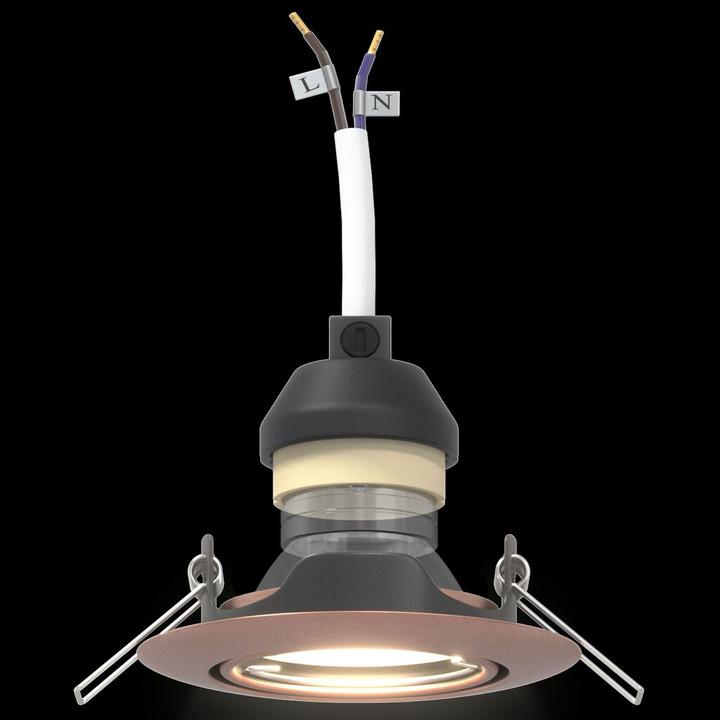 Produktbild VidaXL Lampen Set aus 6 Kupfer 9 cm Flush Mount Deckenleuchten Rund
