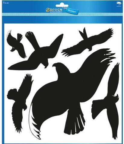 Z-Design Fensterbild Warnung Vögel