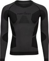 Portwest Thermounterwäsche Langarmshirt, B173, Grösse M, grau (M)
