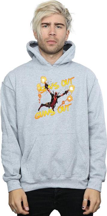 Actual product image Mens Deadpool Sun's Out Guns Out Hoodie (M)