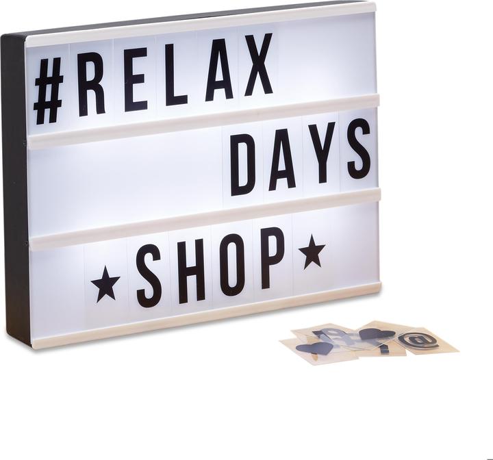 Relaxdays Light Box