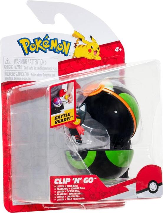 Produktbild Jazwares Pokémon Clip'n'Go Poké Balls Flamiau & Finsterball