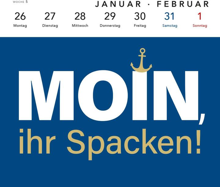 Produktbild MOIN Postkartenkalender 2026 (Harter Einband, Deutsch)