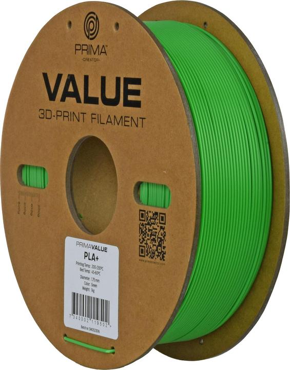 Image du produit Prima Creator PrimaValue PLA+ (PLA, 1.75 mm, 1.32 g, Vert)