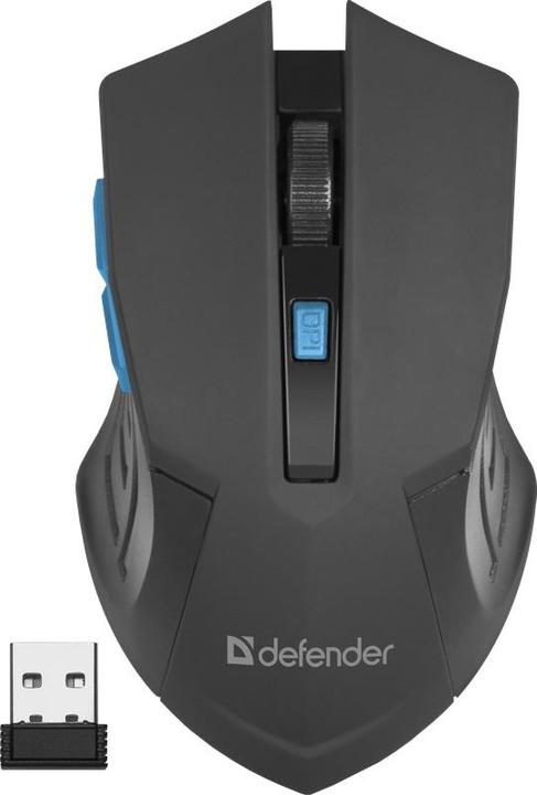 Immagine prodotto Defender MOUSE ACCURA MM-275 RF NERO E BLU OTTICO 1600DPI 6P (Senza fili)