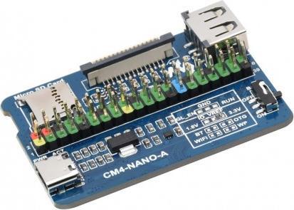 Actual product image WaveShare Nano Base Board for Raspberry Pi Compute Module 4