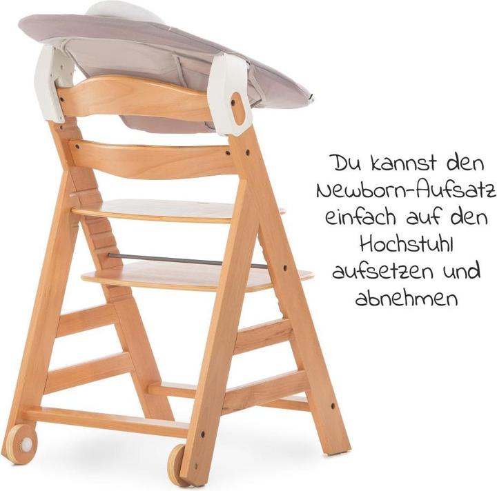Actual product image Hauck Highchairs Alpha Move Nature Newborn Set - 5-piece highchair (Highchair)