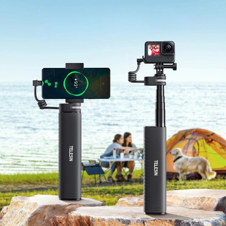 Immagine prodotto Hermex Telesin Selfie Stick Actioncam con adattatore per GoPro DJI Insta360 e molto altro ancora
