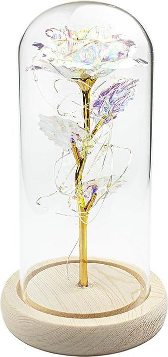 Immagine prodotto JTI Rosa dell'infinito con luci fiabesche - olografica (21 cm)