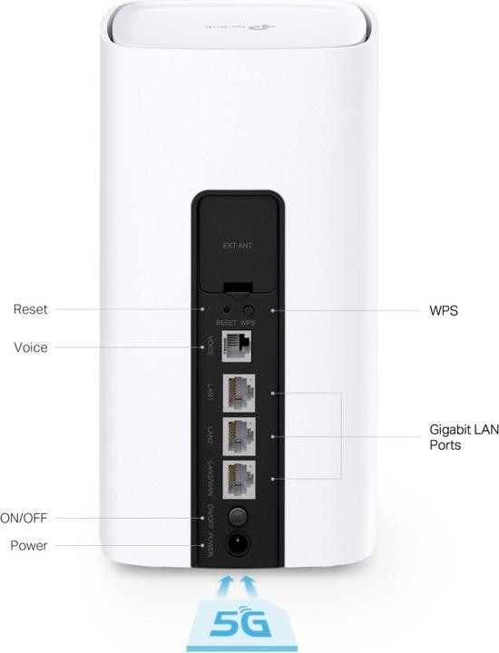 Produktbild TP-Link NX510v V1 - Wireless router - 3-port switch - GigE - 5 GHz - 4G, 5G